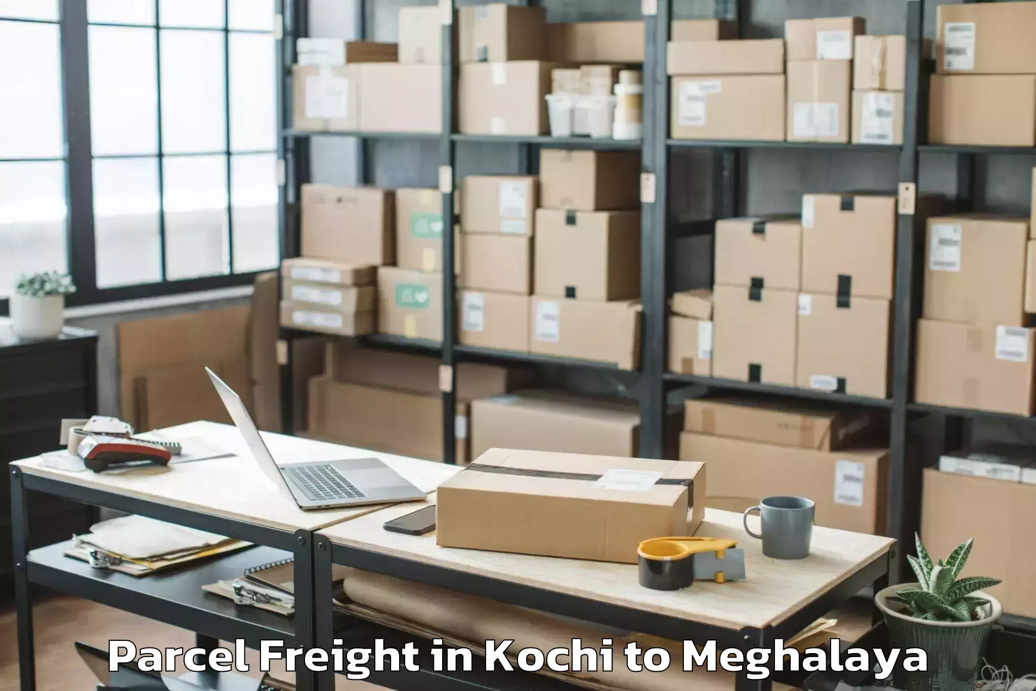 Top Kochi to Shillong Airport Shl Parcel Freight Available